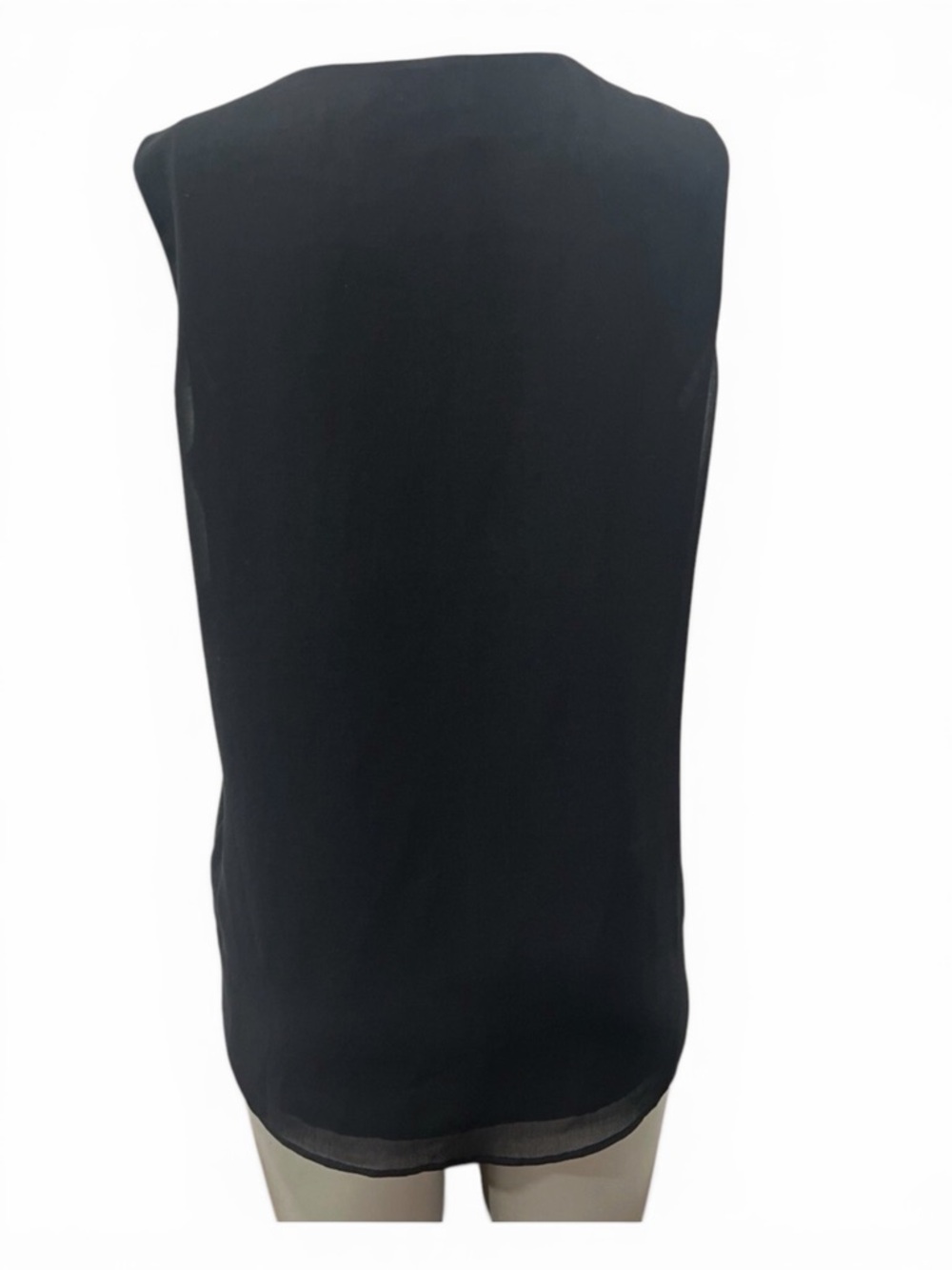 Karl Lagerfeld Black V-Neck Shell - Picture 5 of 5